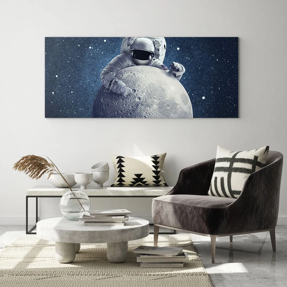 Impression sur verre - Image sur verre - Comique de l'espace - 100x40 cm