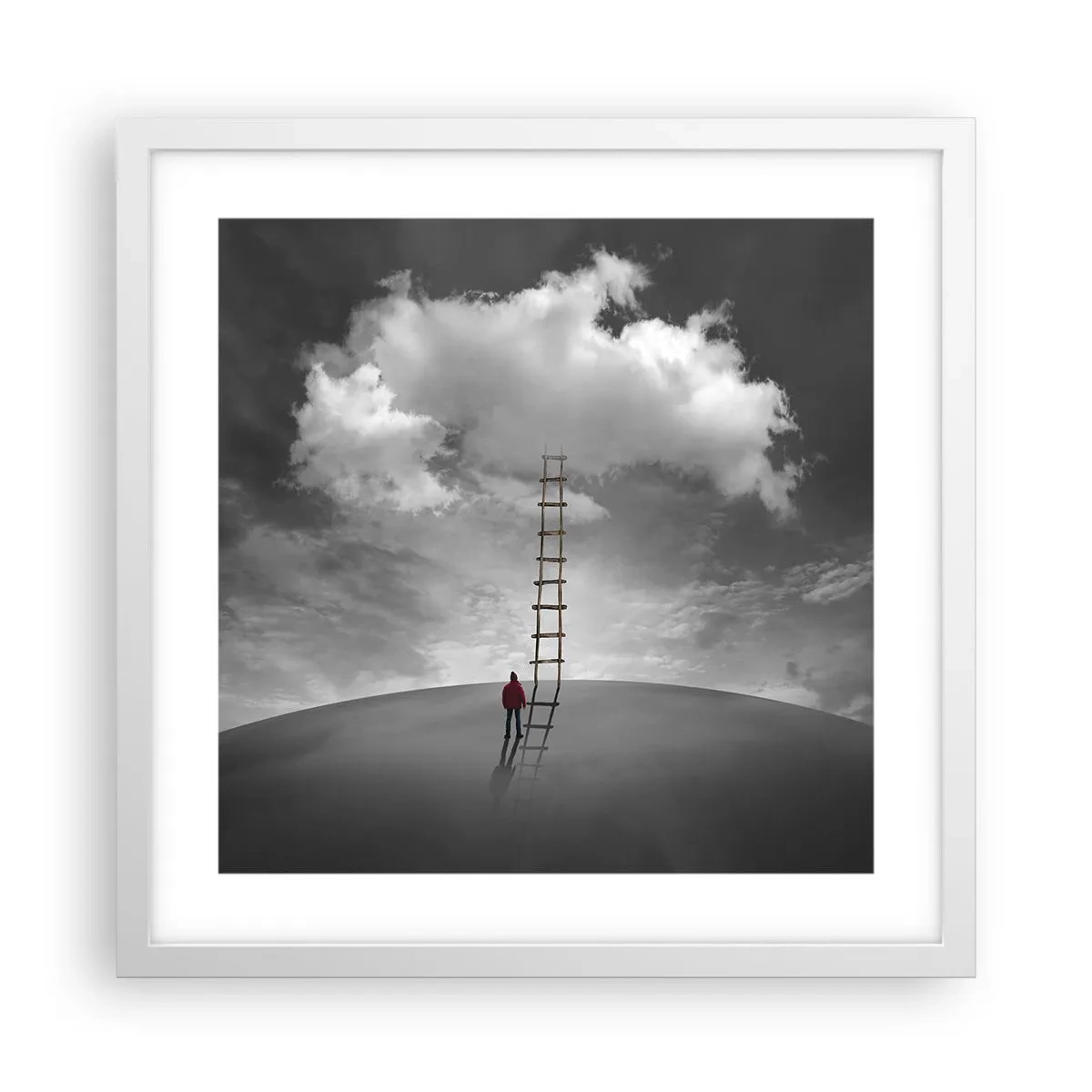 Affiche dans un cadre blanc - Poster - Tout est possible - 40x40 cm