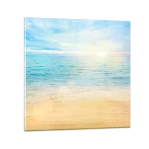 Impression sur verre - Image sur verre - Le grand bleu - 70x70 cm