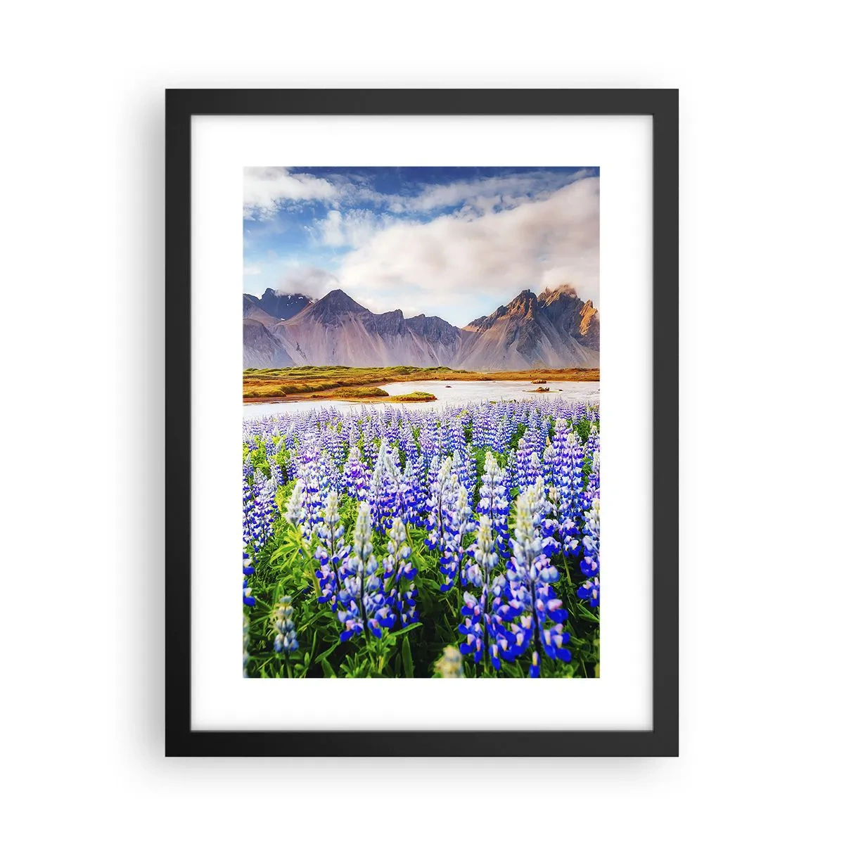 Affiche dans un cadre noir - Poster - La force et l'austérité côtoient la douceur - 30x40 cm