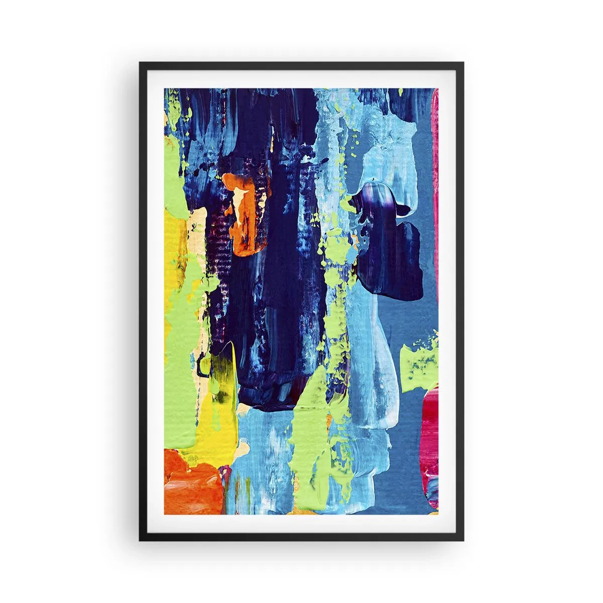 Affiche dans un cadre noir - Poster - La vie est belle! - 61x91 cm