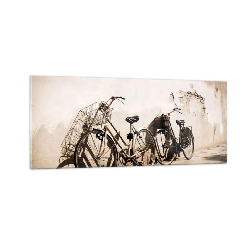 Impression sur verre - Image sur verre - Le charme inoubliable du passé - 100x40 cm