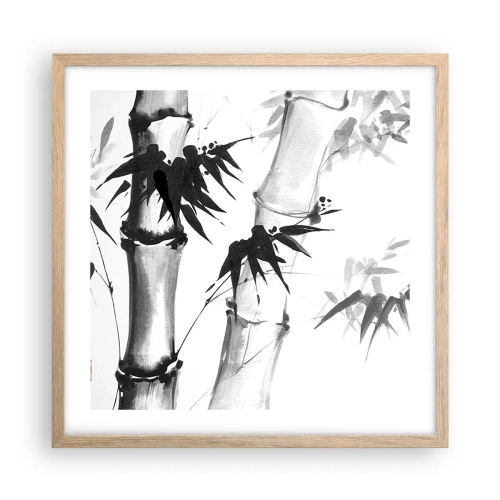 Affiche dans un chêne clair - Poster - Gros plan sur l'orient - 50x50 cm