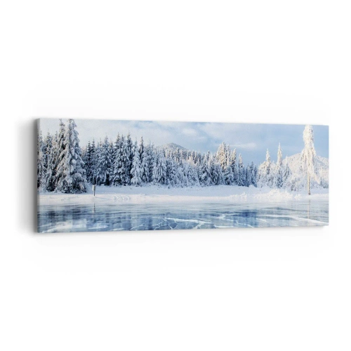 Impression sur toile - Image sur toile - Vue éblouissante et cristalline - 90x30 cm