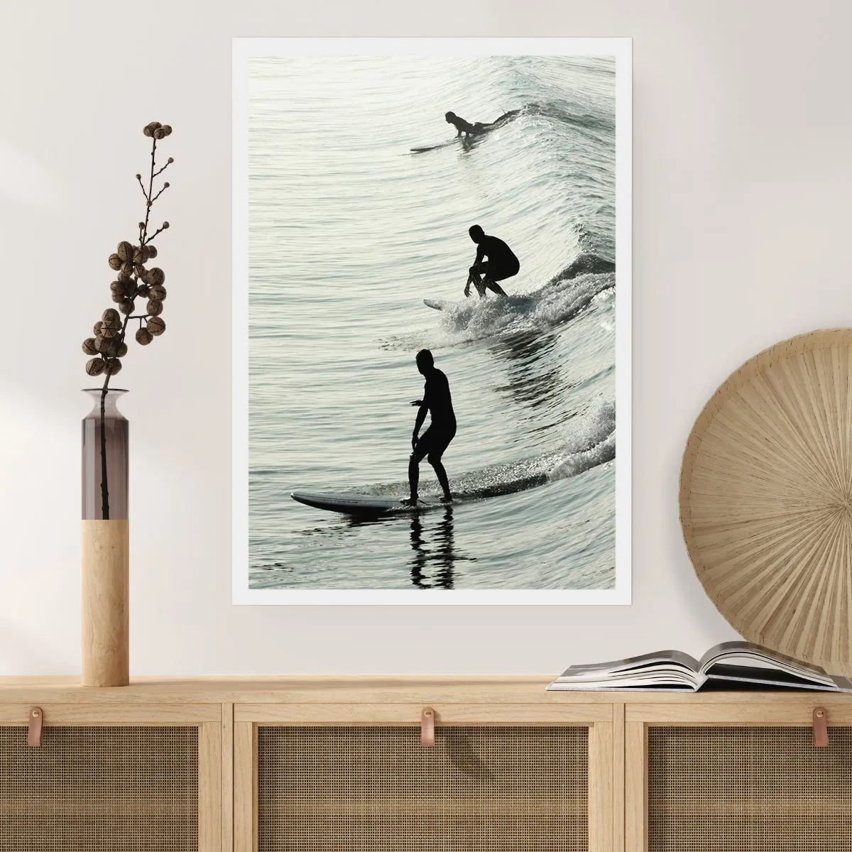 Affiche - Poster - A la rencontre de la vague - 61x91 cm