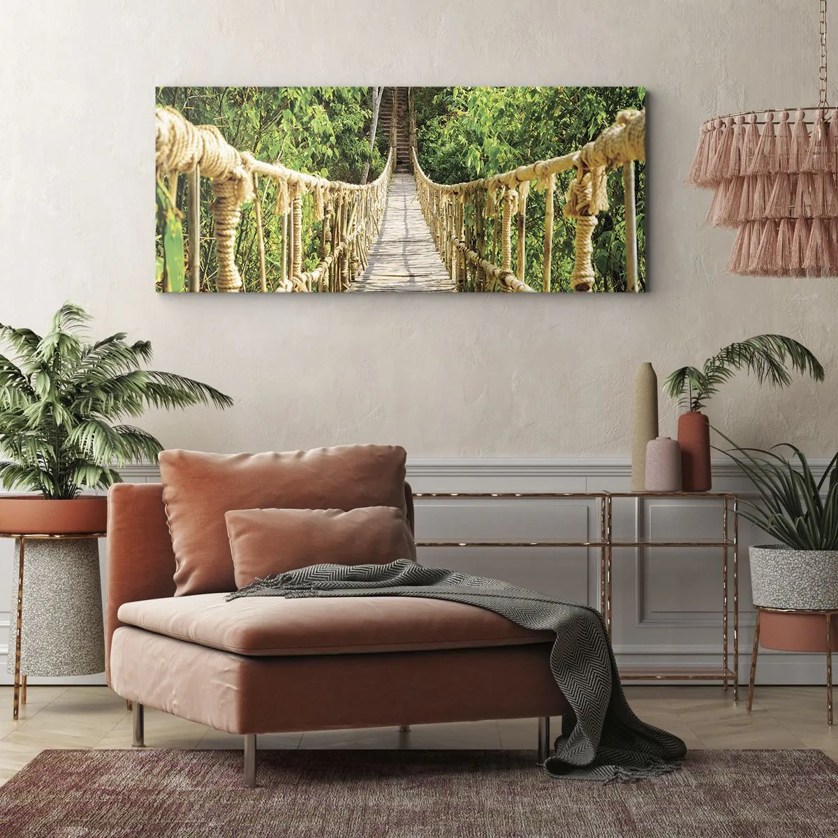 Impression sur toile - Image sur toile - Suspendu dans la nature - 90x30 cm