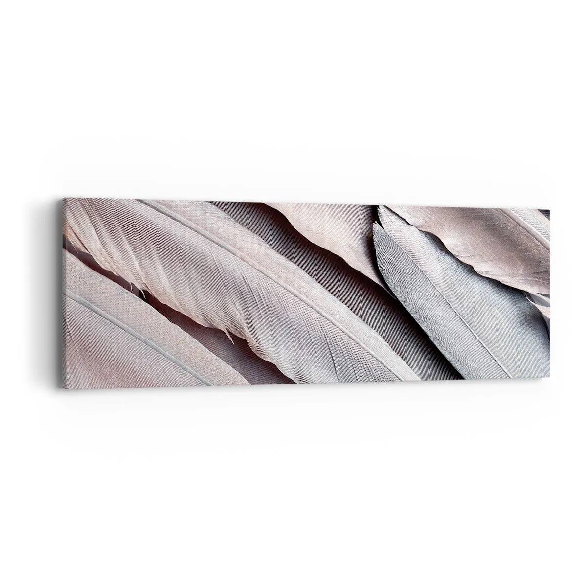 Impression sur toile - Image sur toile - En argent rose - 90x30 cm