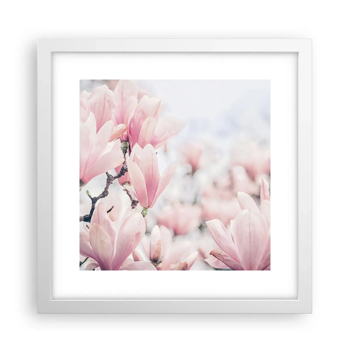 Affiche dans un cadre blanc - Poster - Idéal de la subtilité - 30x30 cm