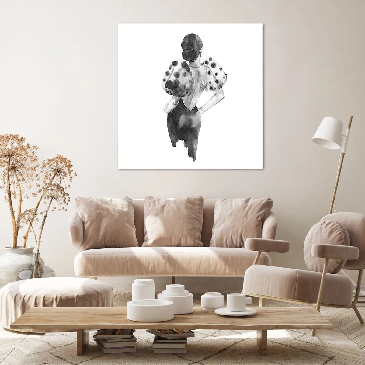 Impression sur toile - Image sur toile - Elle est passée juste à côté - 70x70 cm