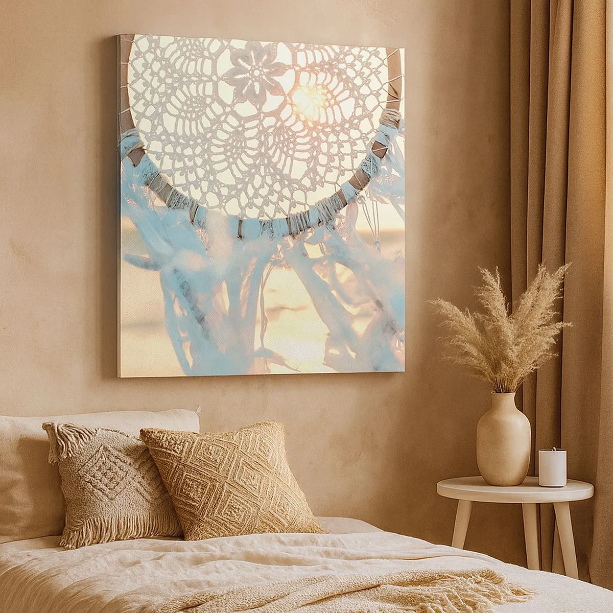 Impression sur toile - Image sur toile - Totem en dentelle - 30x30 cm