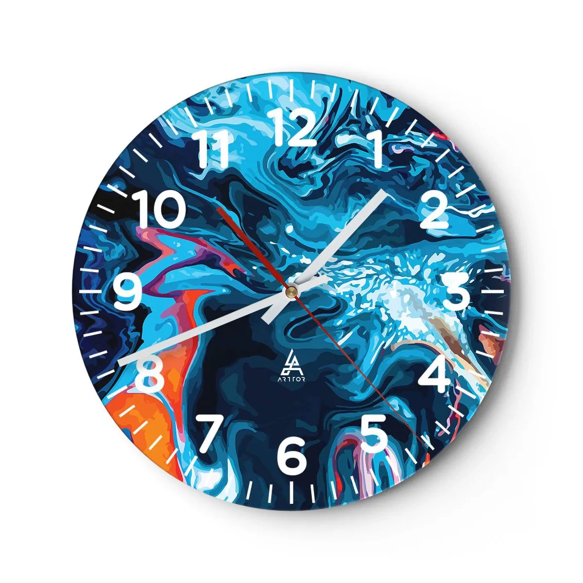 Horloge murale - Pendule murale - Voyage au centre du ciel - 30x30 cm