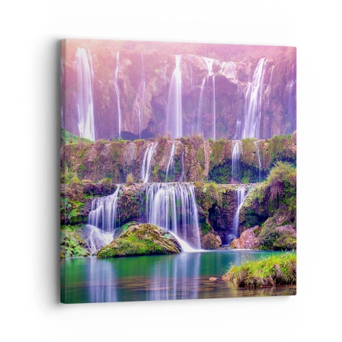 Impression sur toile - Image sur toile - Escalier vers le ciel - 30x30 cm