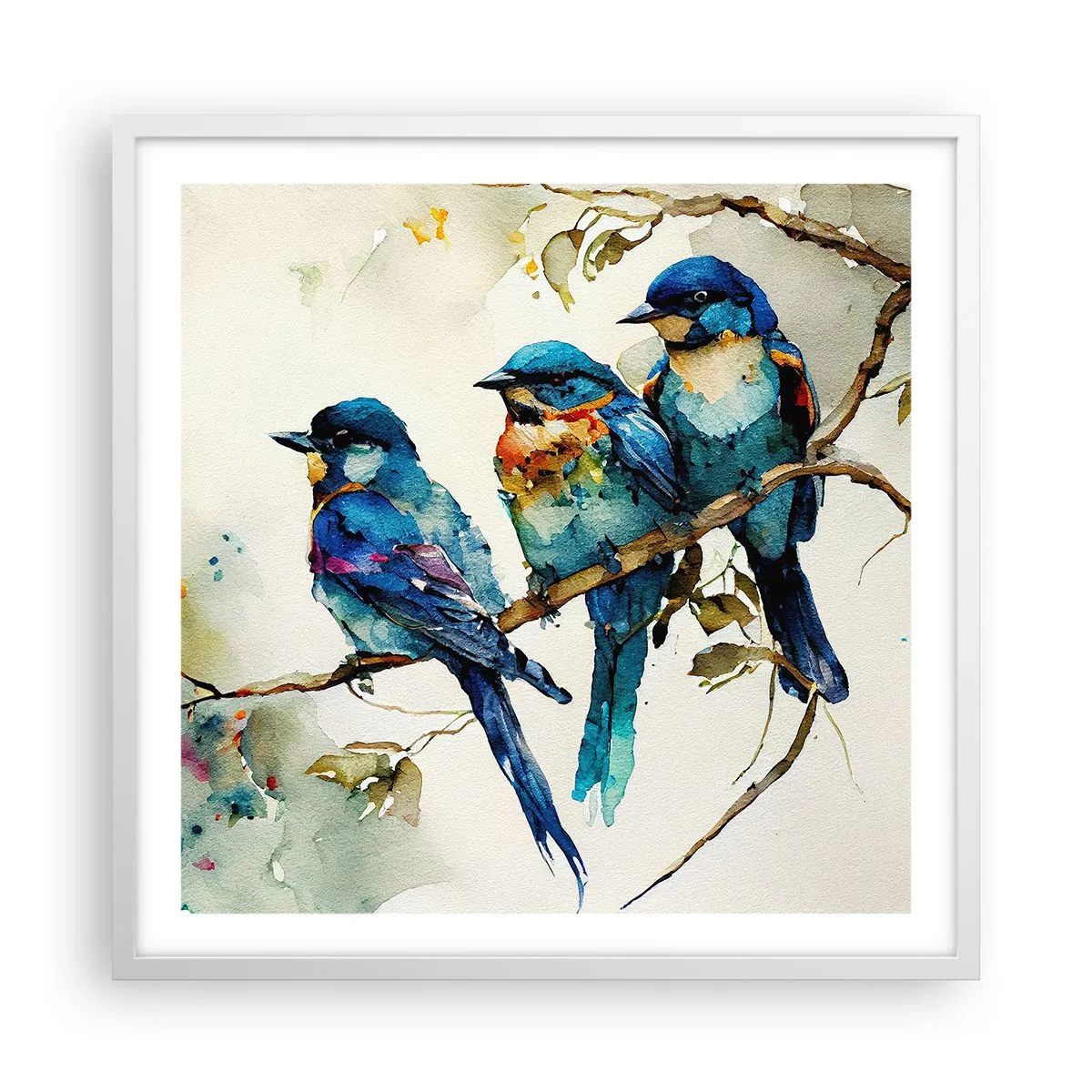 Affiche dans un cadre blanc - Poster - A-t-il été offensé ? - 60x60 cm