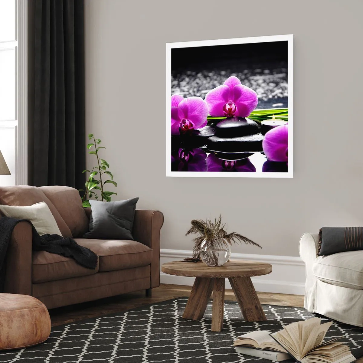 Affiche - Poster - Se noyer dans la paix et la tranquillité - 40x40 cm