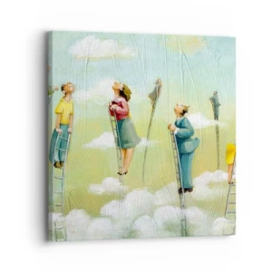 Impression sur toile - Image sur toile - Derrière ton rêve - 30x30 cm