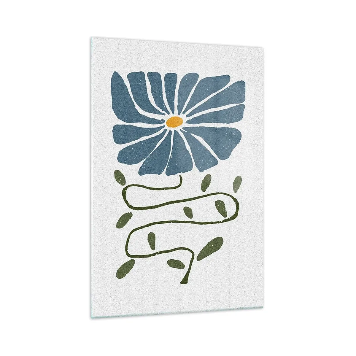 Impression sur verre - Image sur verre - Une branche à une fleur - 70x100 cm