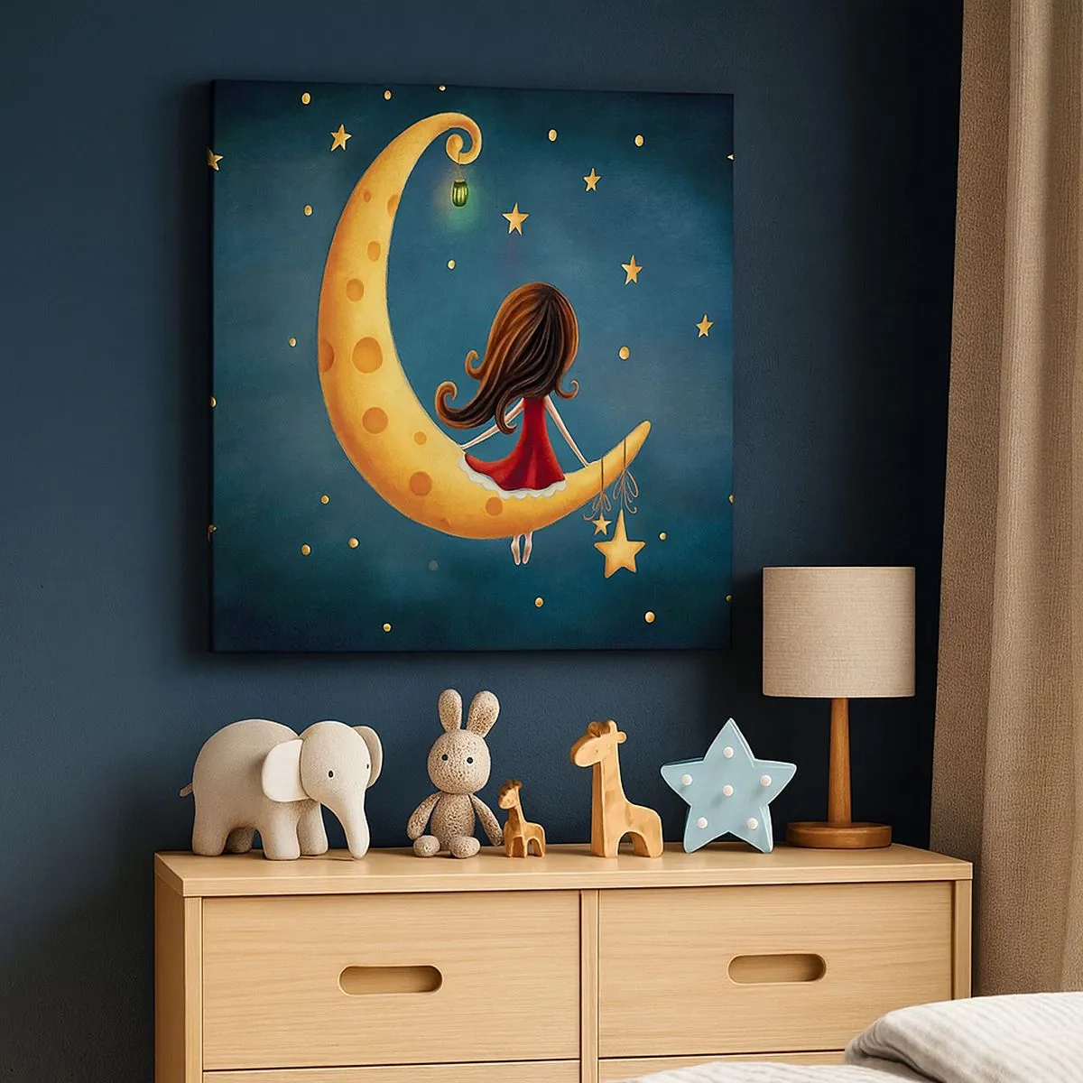 Impression sur toile - Image sur toile - Il était une fois... - 30x30 cm