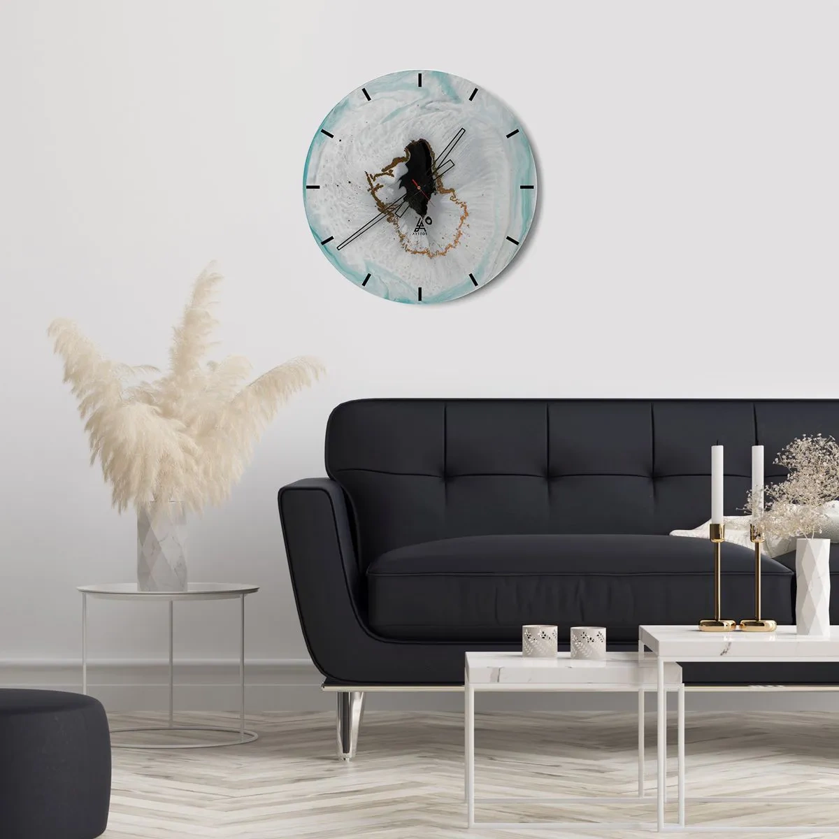 Horloge murale - Pendule murale - Pénétrer à l'intérieur - 30x30 cm