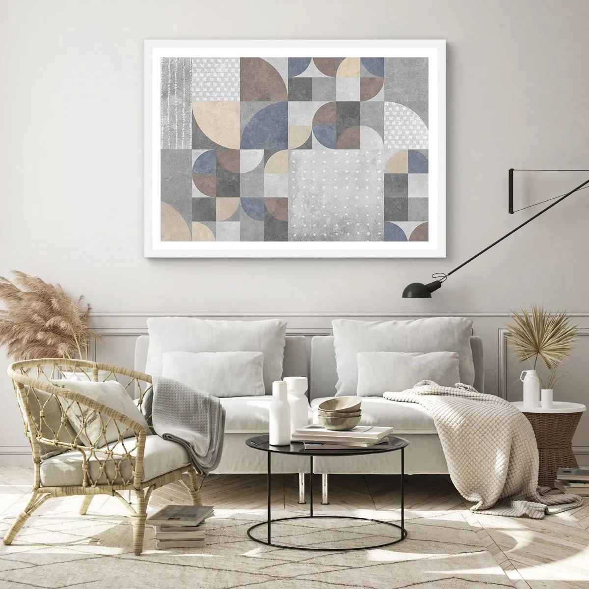 Affiche dans un cadre blanc - Poster - Fantaisie de la céramique  - 40x30 cm