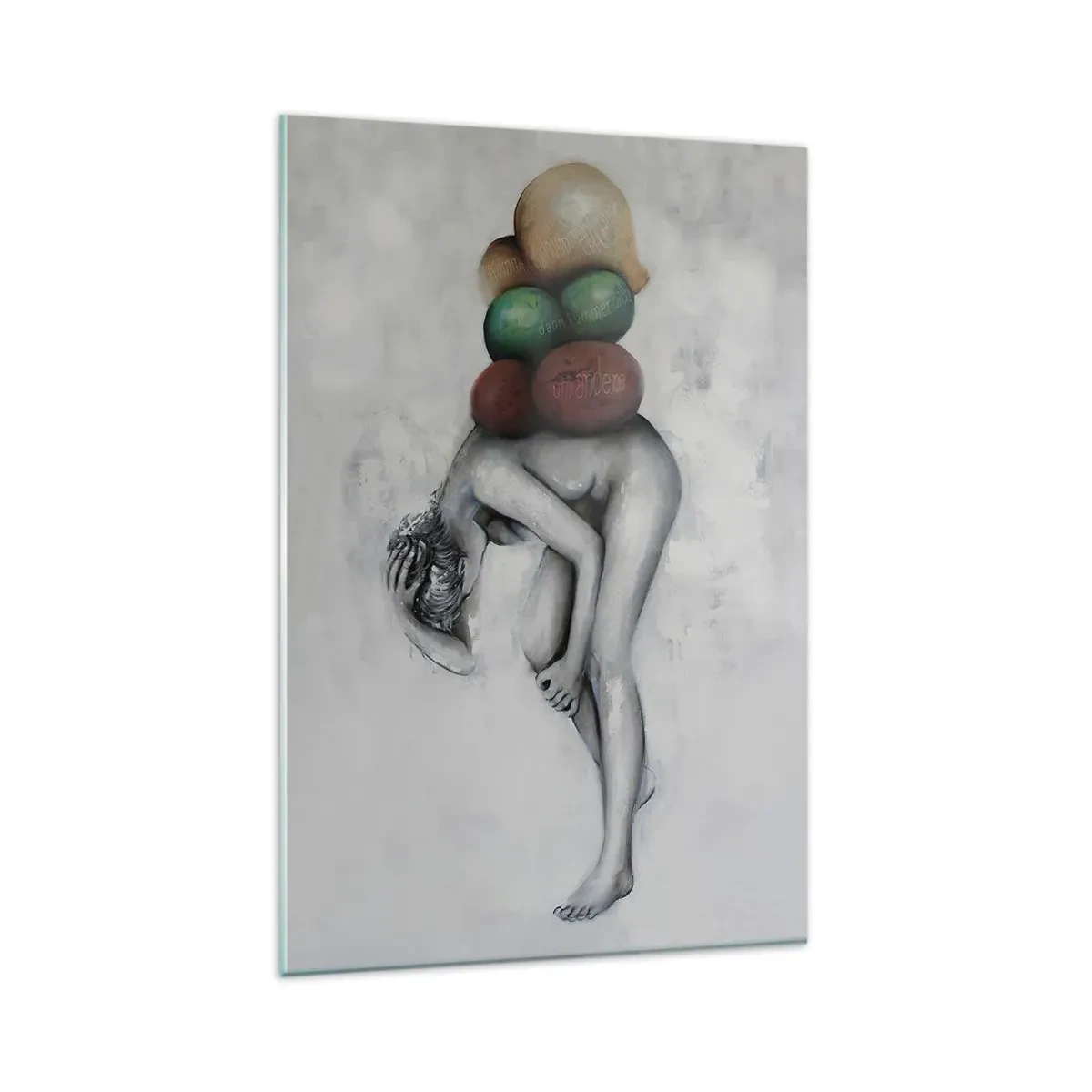 Impression sur verre - Image sur verre - Le fardeau de la vie - 80x120 cm