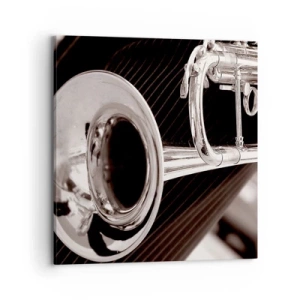 Impression sur toile - Image sur toile - Voyage musical vers les années 30 - 70x70 cm