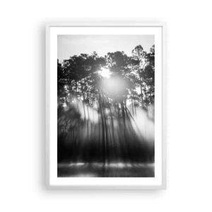 Affiche dans un cadre blanc - Poster - Soleil inarrêtable - 50x70 cm