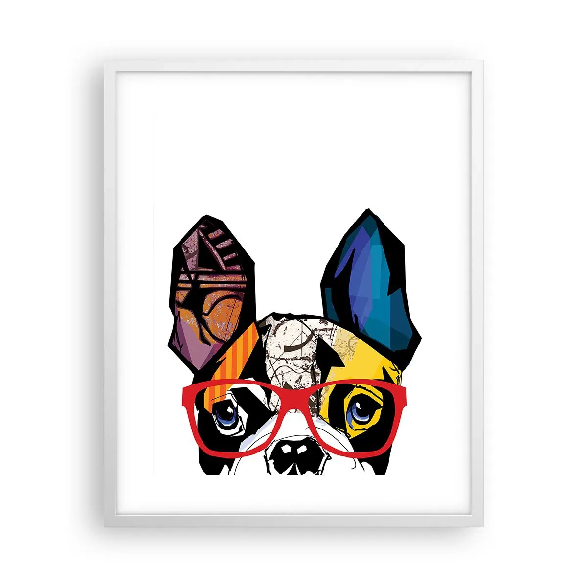 Affiche dans un cadre blanc - Poster - Intellectuel - 40x50 cm