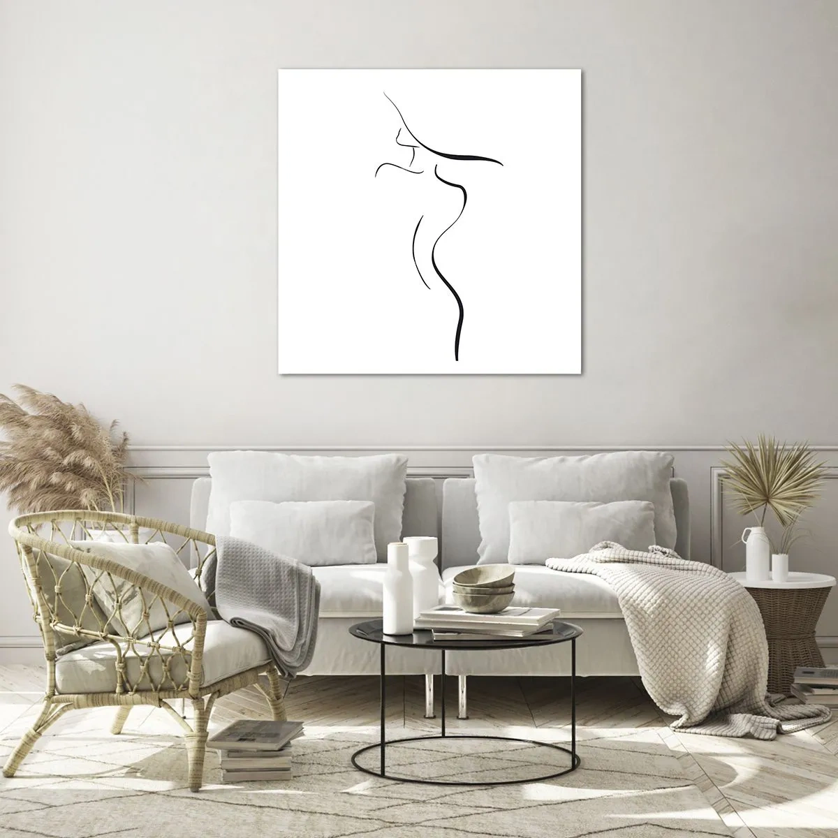 Impression sur verre - Image sur verre - Insaisissable comme une vague - 60x60 cm