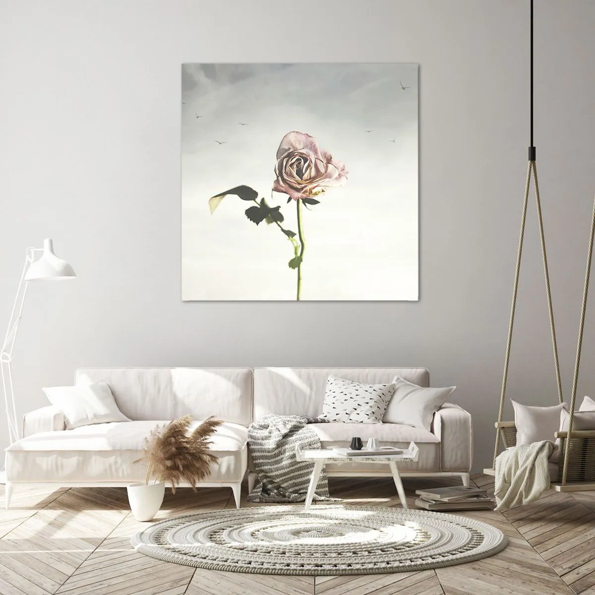 Impression sur toile - Image sur toile - Bonjour de printemps - 30x30 cm