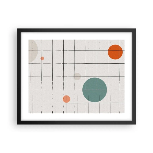 Affiche dans un cadre noir - Poster - Piégé. Nous ou eux ? - 50x40 cm