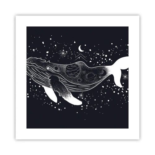 Affiche - Poster - Dans l'océan de l'univers - 40x40 cm