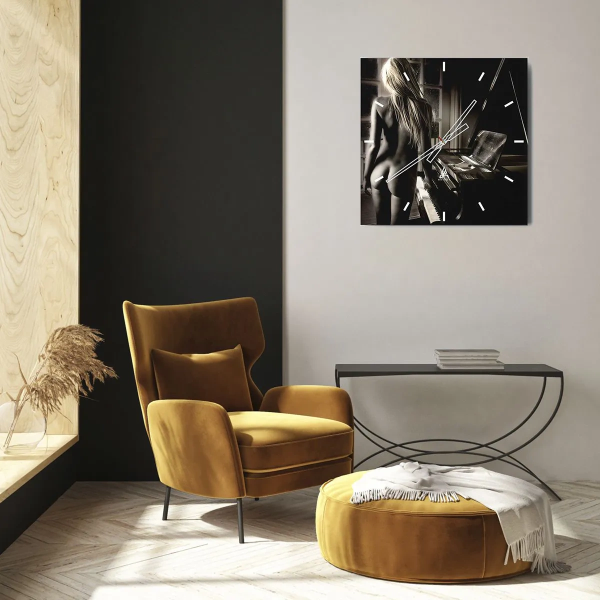 Horloge murale - Pendule murale - Harmonie parfaite du soir - 30x30 cm