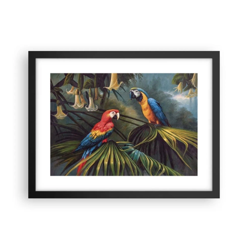 Affiche dans un cadre noir - Poster - Romantisme dans les tropiques - 40x30 cm