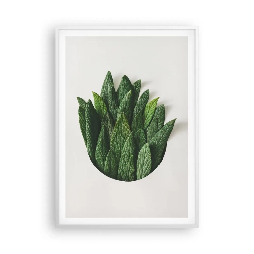 Affiche dans un cadre blanc - Poster - Curiosité sans retenue - 70x100 cm