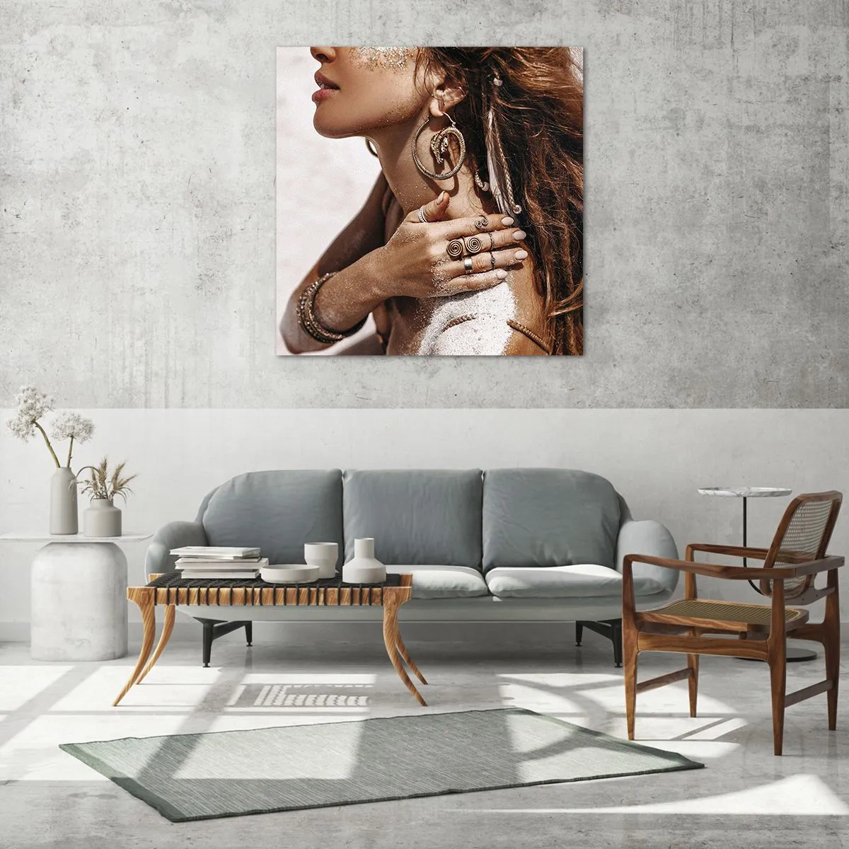 Impression sur verre - Image sur verre - Reine des plages sauvages - 60x60 cm