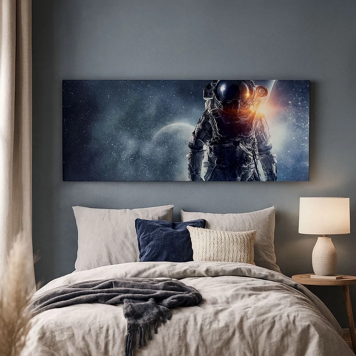 Impression sur toile - Image sur toile - Aventure spatiale - 100x40 cm