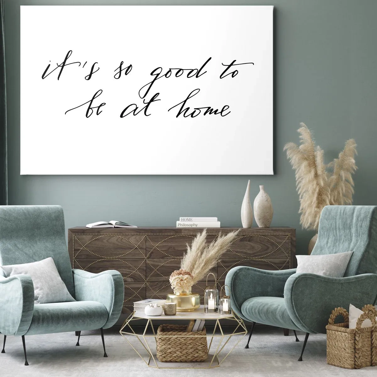 Impression sur toile - Image sur toile - Lettrage de style calligraphique sur fond blanc - 100x70cm - Toute la vérite - Décoration murale moderne pour le salon et la chambre ARTTOR