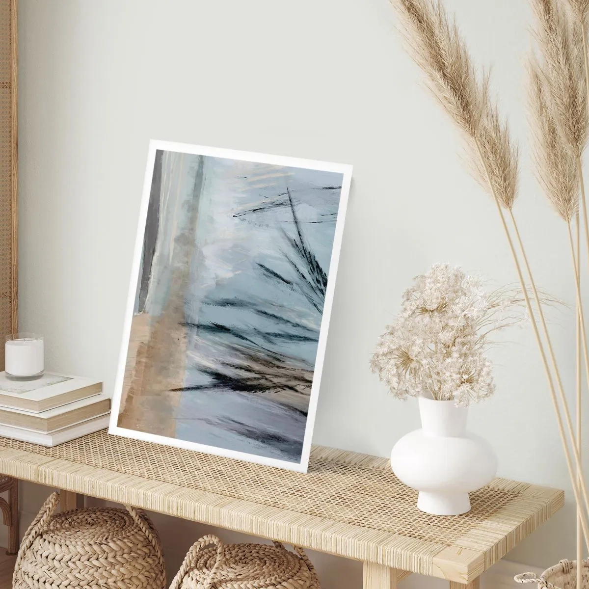 Affiche - Poster - Champs d'hiver - 30x40 cm