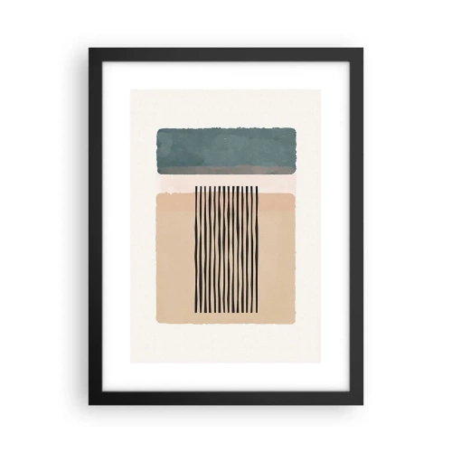 Affiche dans un cadre noir - Poster - Tout est en ordre - 30x40 cm