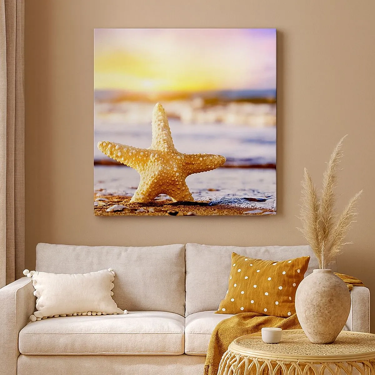 Impression sur toile - Image sur toile - Cadeau de la mer - 30x30 cm