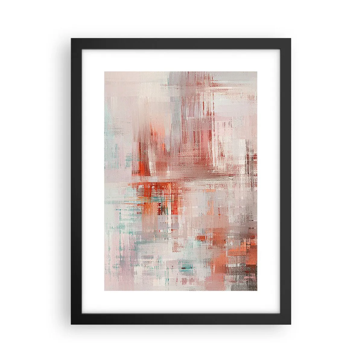 Affiche dans un cadre noir - Poster - Brumeux. Mais rose - 30x40 cm