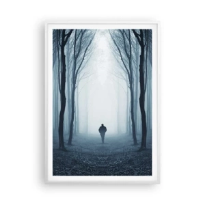 Affiche dans un cadre blanc - Poster - Tout est simple et clair - 70x100 cm