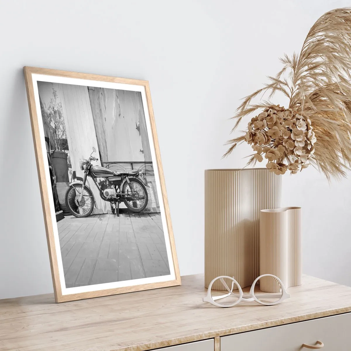 Affiche dans un chêne clair - Poster - Classique au dessus de tout - 70x100 cm