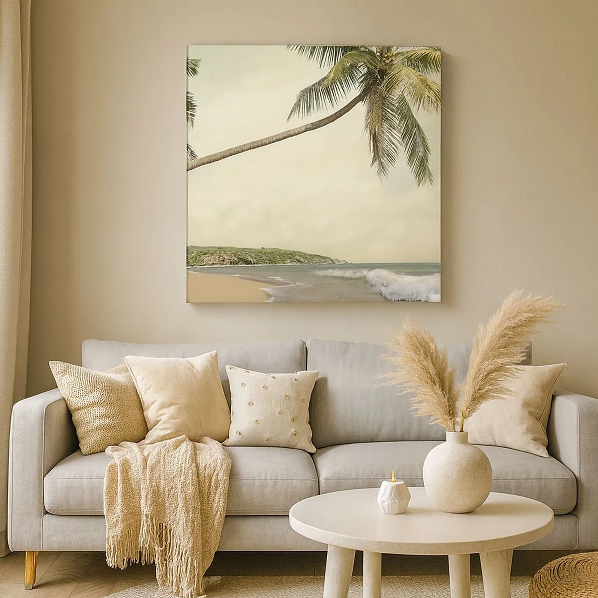 Impression sur toile - Image sur toile - Rêve tropical - 30x30 cm