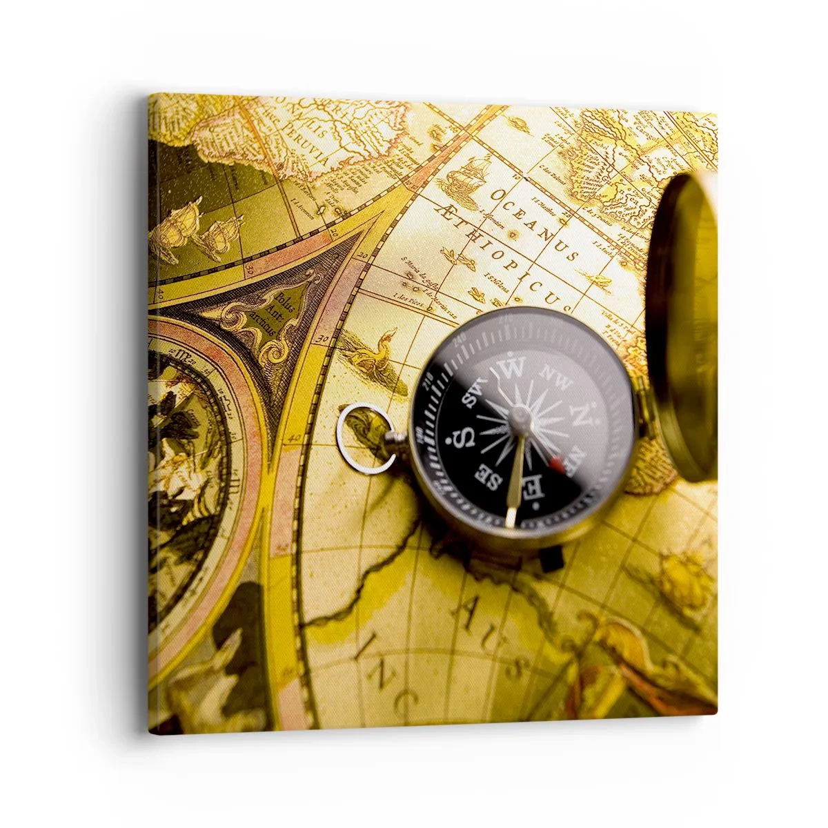 Impression sur toile - Image sur toile - Ou peut-être jusqu'au bout du monde ? - 40x40 cm