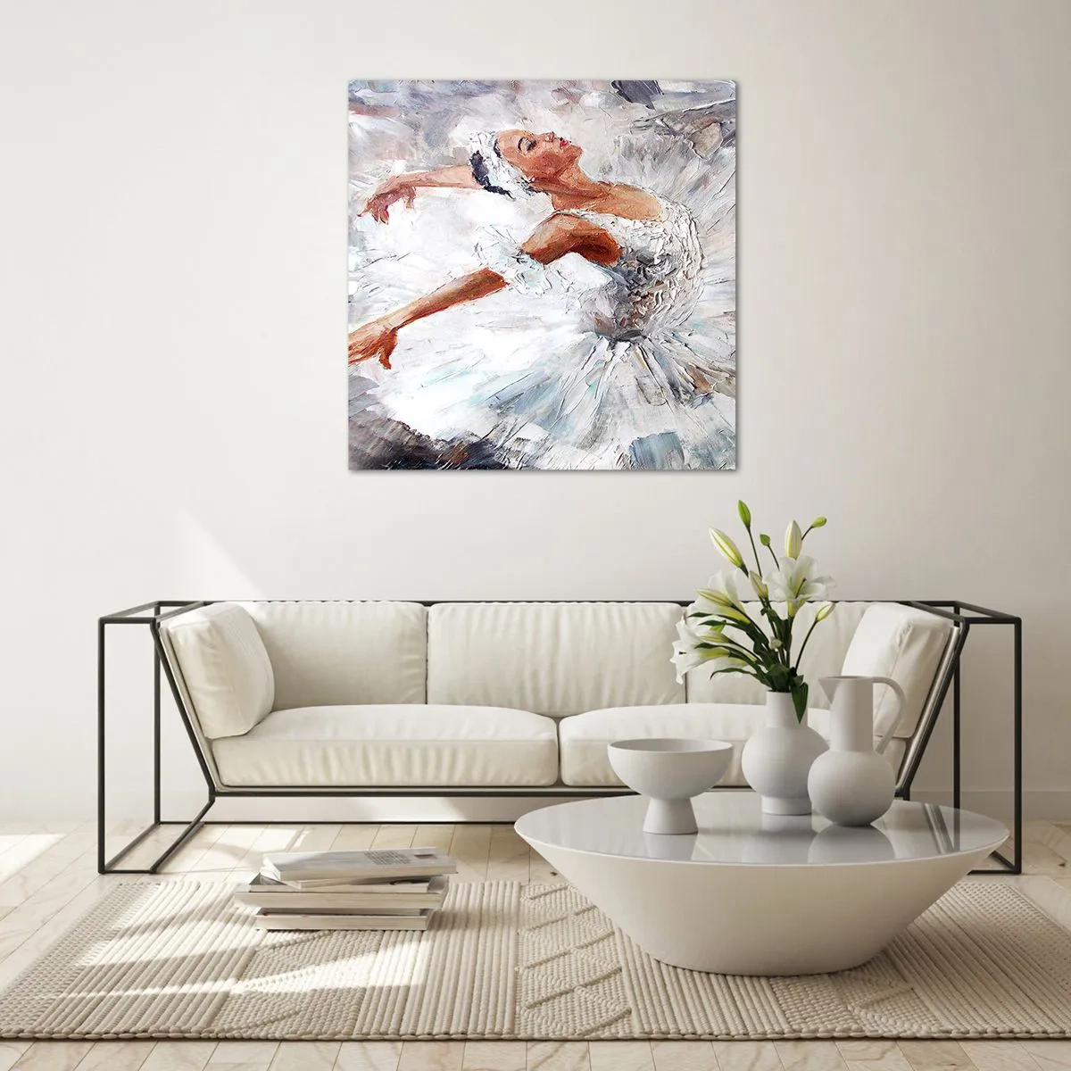 Impression sur verre - Image sur verre - Délicat et léger comme du tulle - 70x70 cm