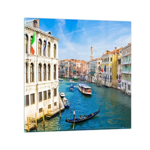 Impression sur verre - Image sur verre - Trafic de rue unique au monde - 60x60 cm