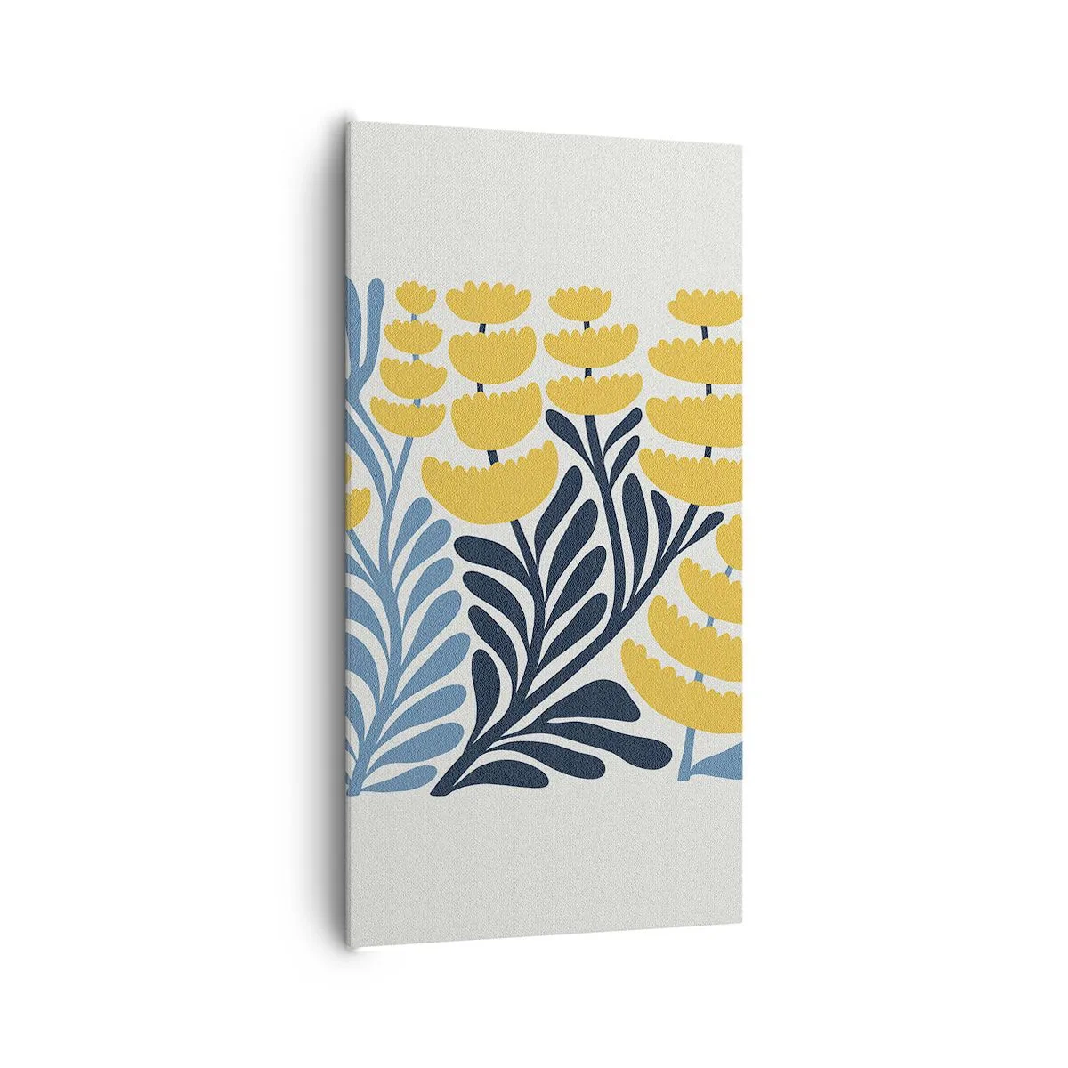 Impression sur toile - Image sur toile - Parterre de fleurs ensoleillé - 65x120 cm