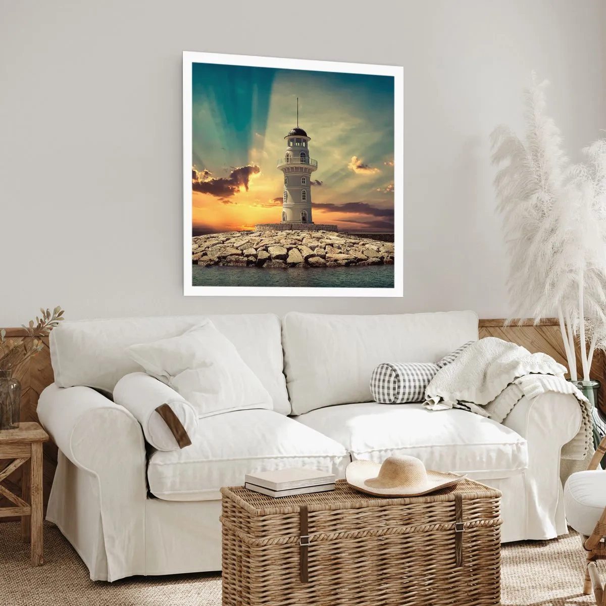 Affiche - Poster - Lumière - Bonté - Beauté - 40x40 cm