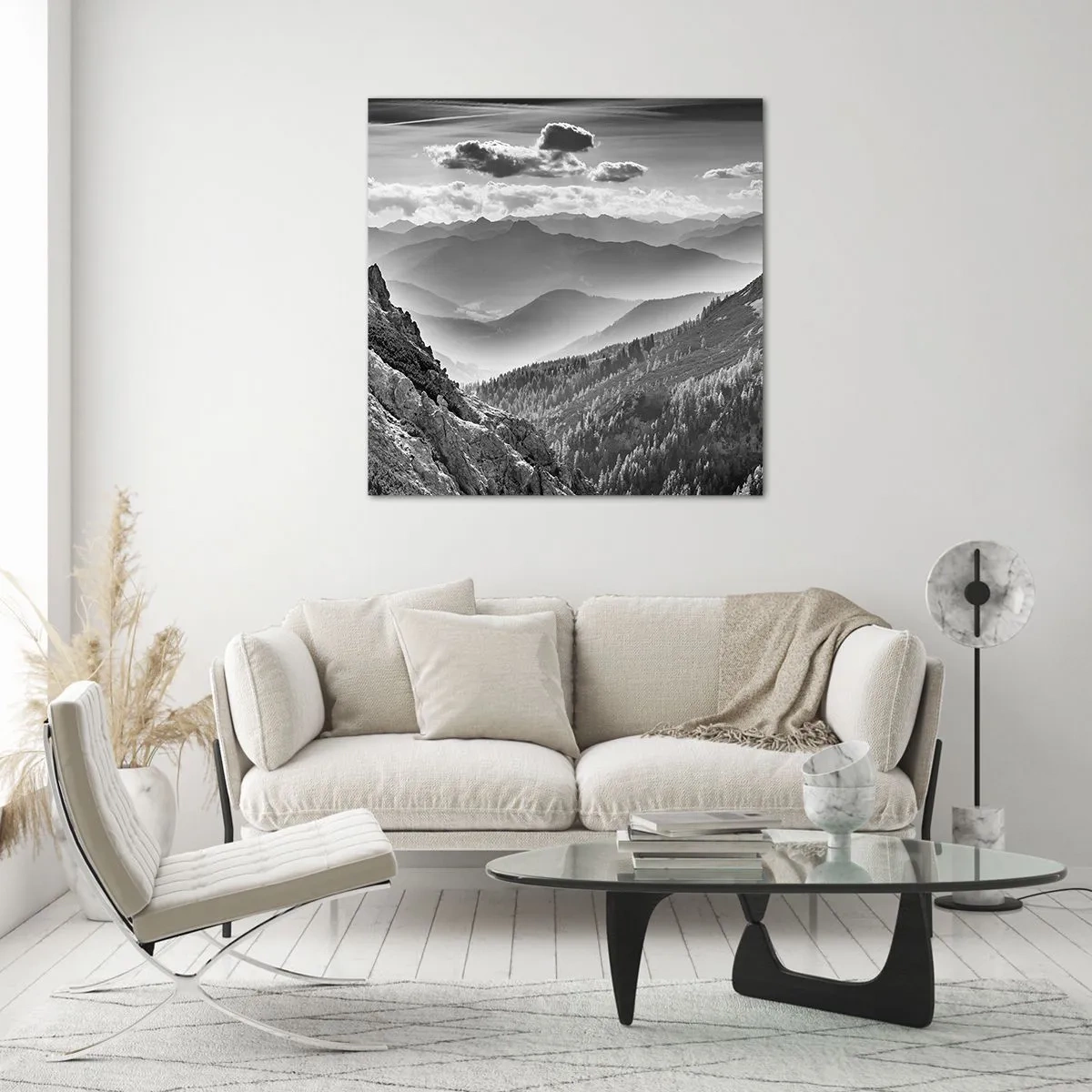 Impression sur verre - Image sur verre - Jusqu'à l'horizon - 40x40 cm